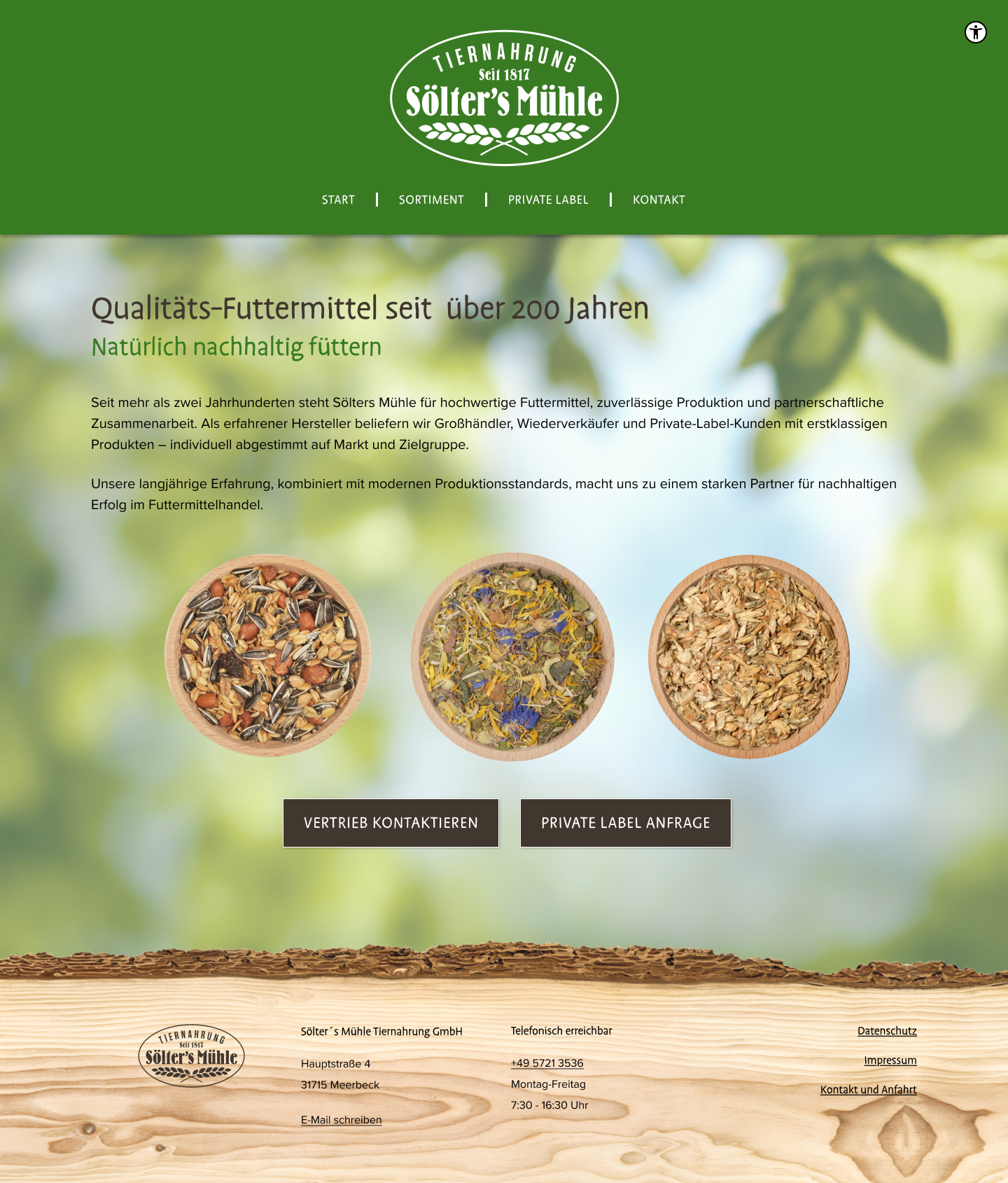 Startseite Layout v2.1