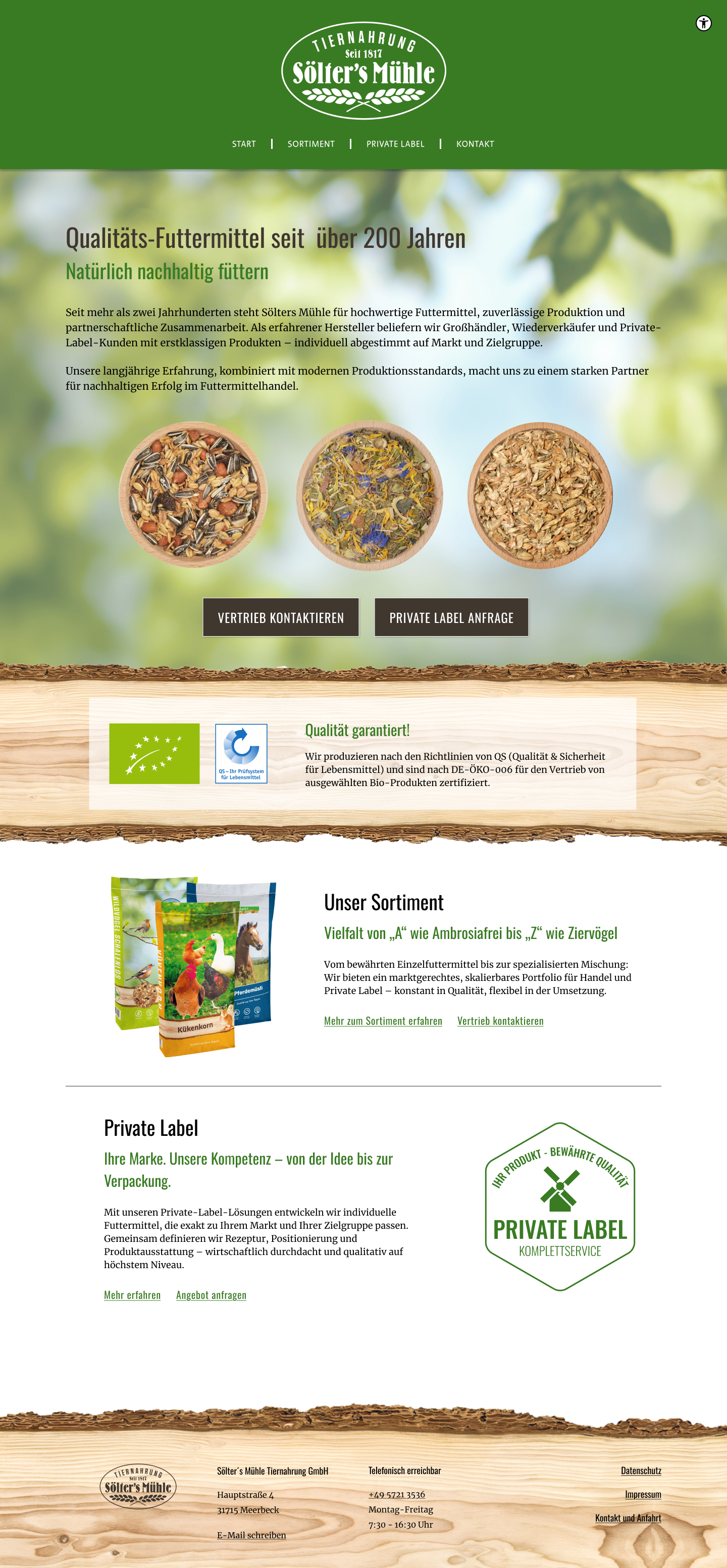 Startseite Layout v3.0